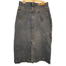 Vintage Sunbelt Sportswear Denim Maxi Skirt 30" Waist x 33" Length 100 Cotton