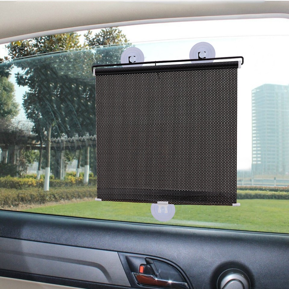 Retractable Auto Sun Shade Cover Car Front Side Window Roller Visor ...