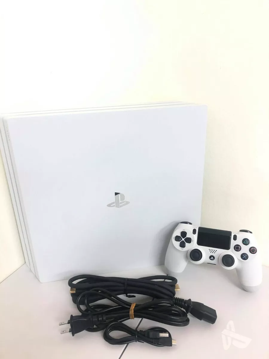 PS4 PlayStation 4 Pro Glacier White 1TB CUH-7200B SET Console