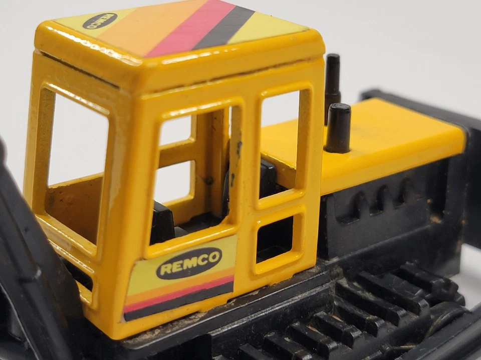 Retroexcavadora retroexcavadora Bulldozer Remco 1986 diecast vintage Foto 4 de 4