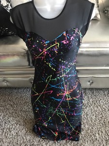 80s style black dress