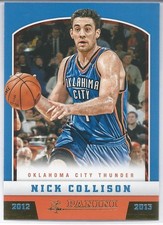 2012-13 Panini GOLD Knight NICK COLLSION Oklahoma City Thunder NBA Basketball