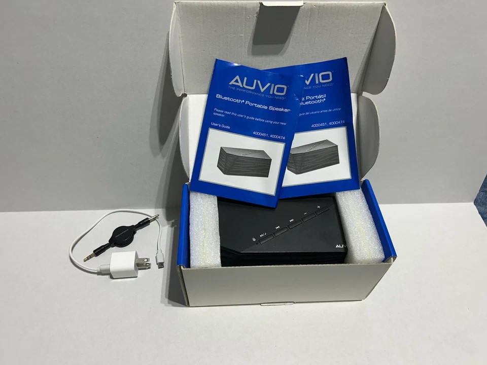 Altavoz portátil Bluetooth AUVIO PBT500 2.0 estéreo negro usado ¡Funciona muy bien!! Foto 2 de 4