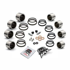 Brake Caliper Piston Seal SV1000 K6 2006 Front Suzuki Parts Stainless Kit Set