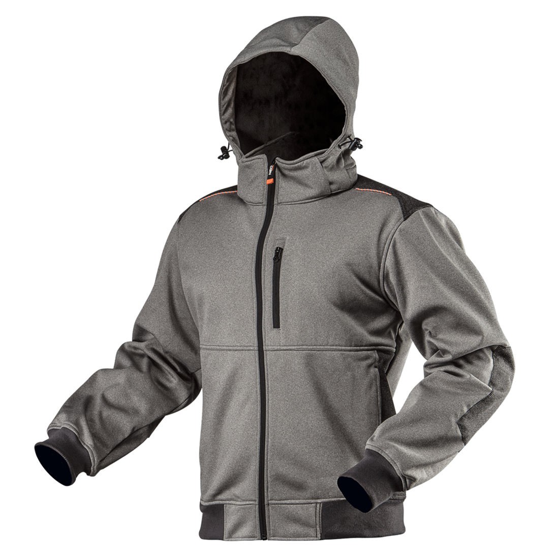 Giacca Softshell Giacca da Lavoro Outdoor Uomo S-XXXL Impermeabile Antivento Grigio