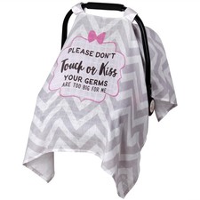 Muslin Baby Car Seat Cover, Infant Carseat Canopy for Girls Boys