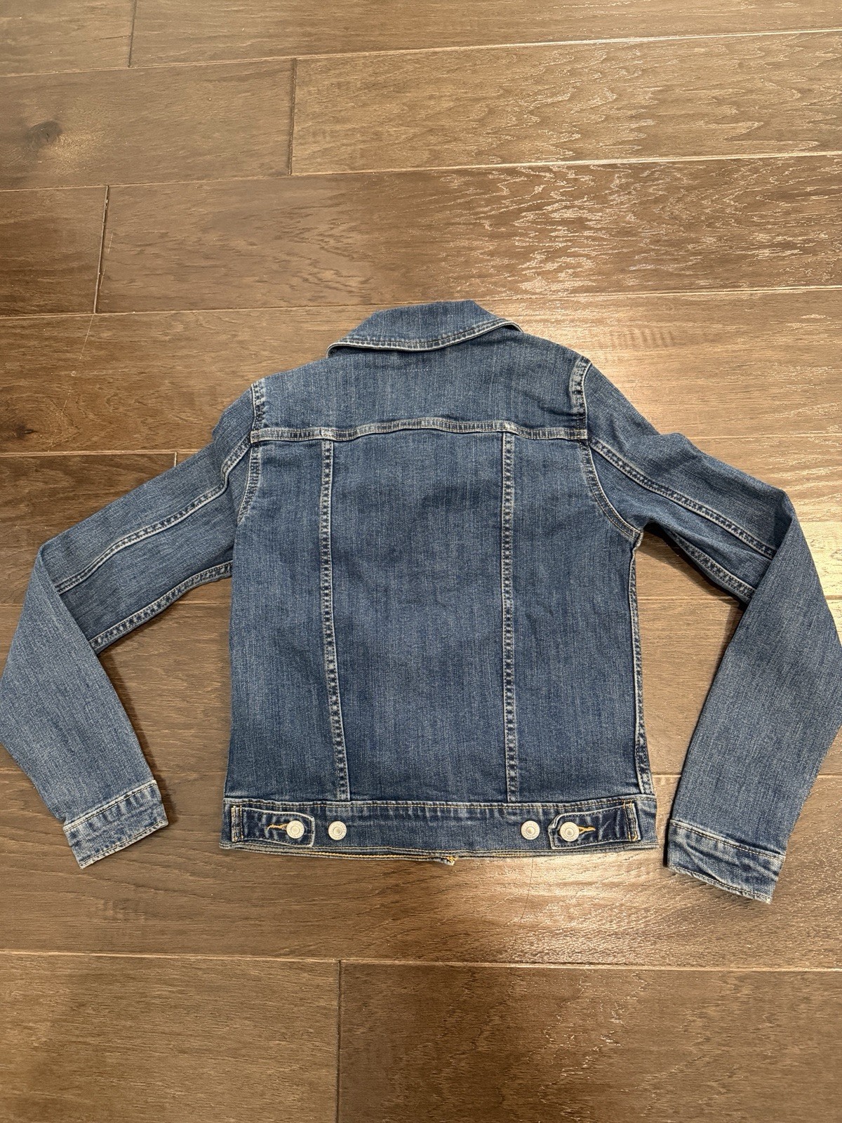 Levi's Women's Blue Button Front Collared Jean Ja… - image 3