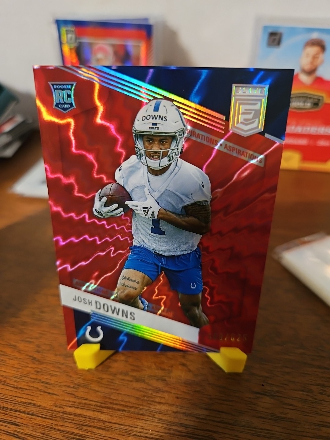 2023 Panini Donruss Elite -Rookies Josh Downs #159 Aspirations Shimmer /625 (RC)