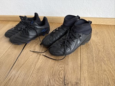 2 Paar Fußballschuhe Schwarz 1x Nike Gr 36 Und 1x Kipsta Gr 35 Gebraucht