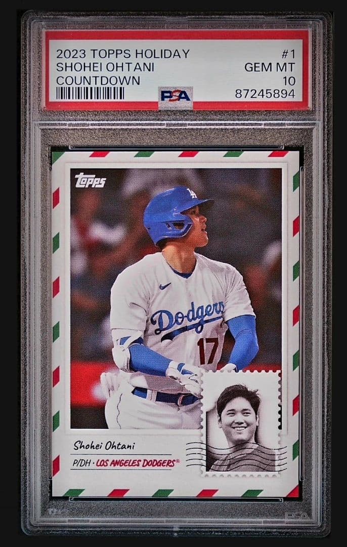 Topps PSA10 Shohei Ohtani 2023 Holiday Countdown1 Dodgers Trading