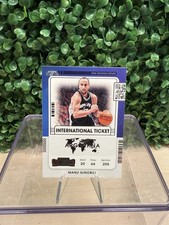 2021-22 Panini Contenders - International Ticket Manu Ginobili #26