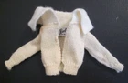 Vintage Barbie 1962 Pak ~ Off White Cream Cardigan Sweater