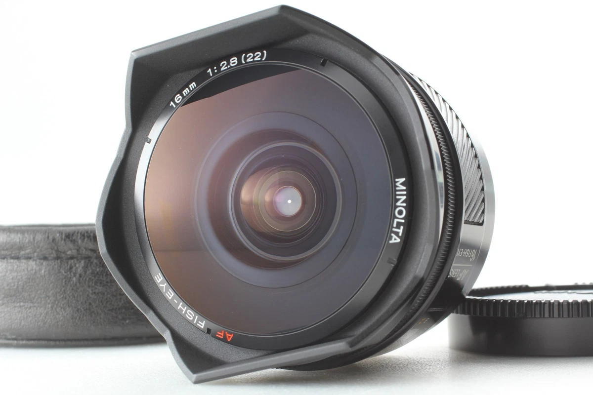 レンズ(単焦点) MINOLTA AF FISH EYE 16mm F2.8 AA2845 Minolta f/2.8 16mm Focal Camera Lenses for sale | eBay