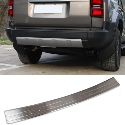 For Toyota Land Cruiser LC250 2024-2026 Rear Bumper Sill Plate Guard Trim Silver