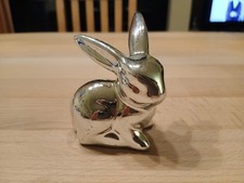 Deko, Ostern, Osterhase silber