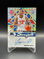 RC Auto! Jamorko Pickett 2021-22 Panini Mosaic Rookie Scripts Auto RC
