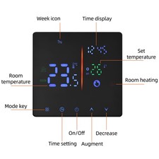 For Smart Thermostat Full Touch Manual Automatic Mode Programmable Digital