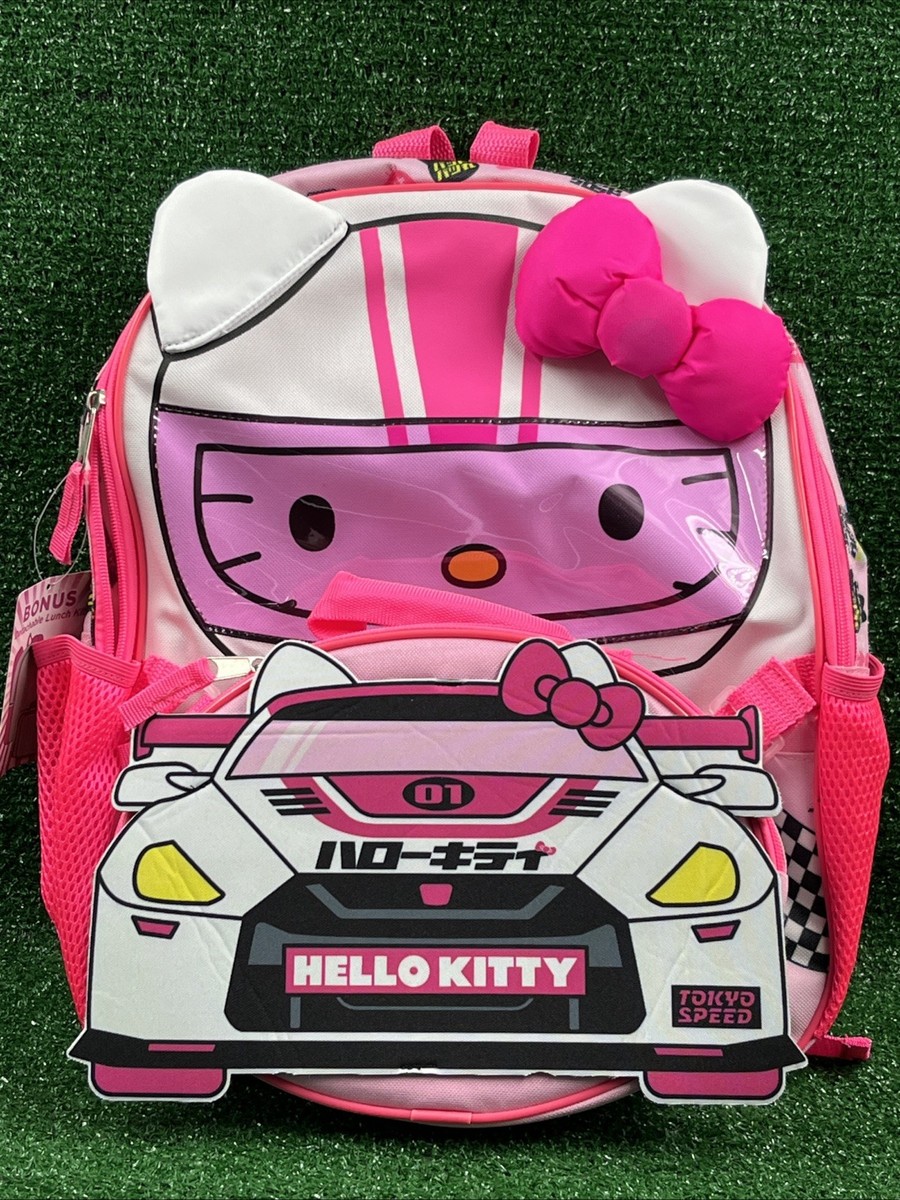 Hello Kitty Tokyo Speed Backpack And Detachable Lunch Box New W/Tags By Sanrio Hello Kitty Tokyo Speed Backpack & Detachable Lunchbox 16  main image 4