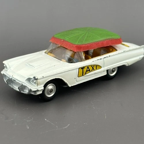 Corgi 430 Vintage Ford Thunderbird Bermuda Taxi with Canopy 1962-  All Original