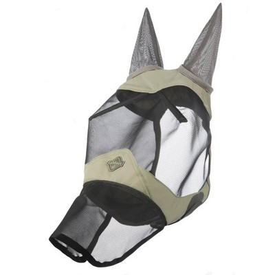 LeMieux Visor-Tek Full Fly Mask - Farn