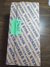 2025P JEFFERSON NICKEL BANK BOX/BRILLIANT UNCIRCULATED NF STRING ROLLS/BU