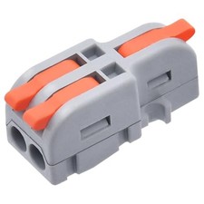 20Pcs Lever Wire Connectors, 1 in 2 Out DIY Mini Splicing Compact Splitter