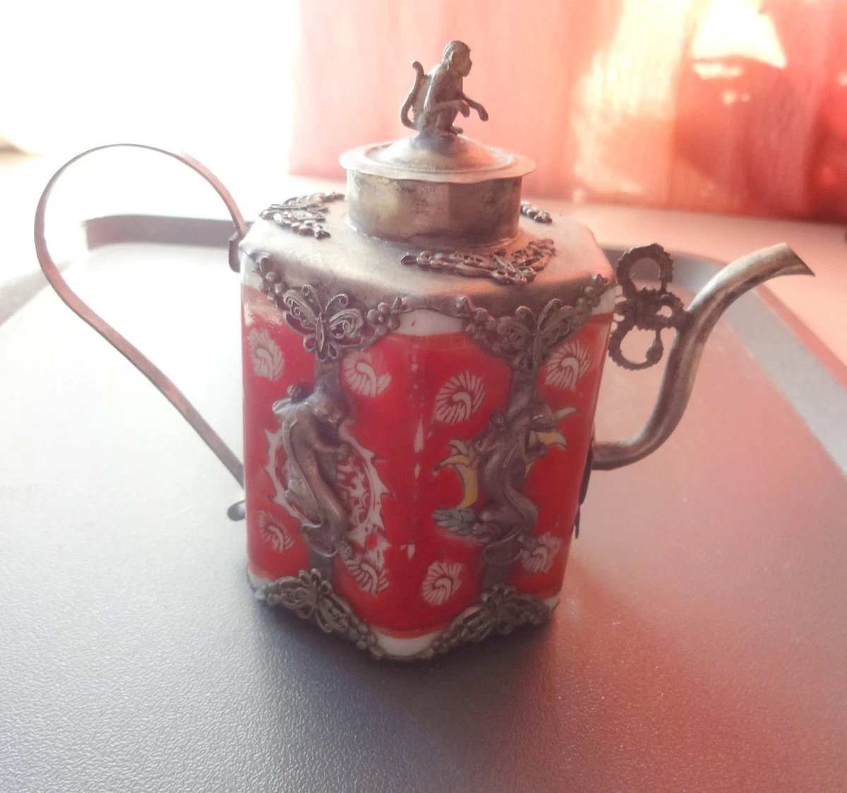 红色古董原始中国风茶壶| eBay