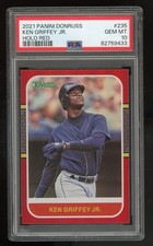 2021 Panini Donruss Holo Red Ken Griffey Jr #235 PSA 10 GEM MINT So Rare  POP 1!