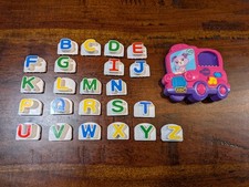 Leap Frog Fridge Phonics Magnetic Alphabet Letters Pink Bus Incomplete Works