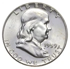 Choice Unc 1959 P Franklin Half Dollar Gem BU From Original Roll *5493