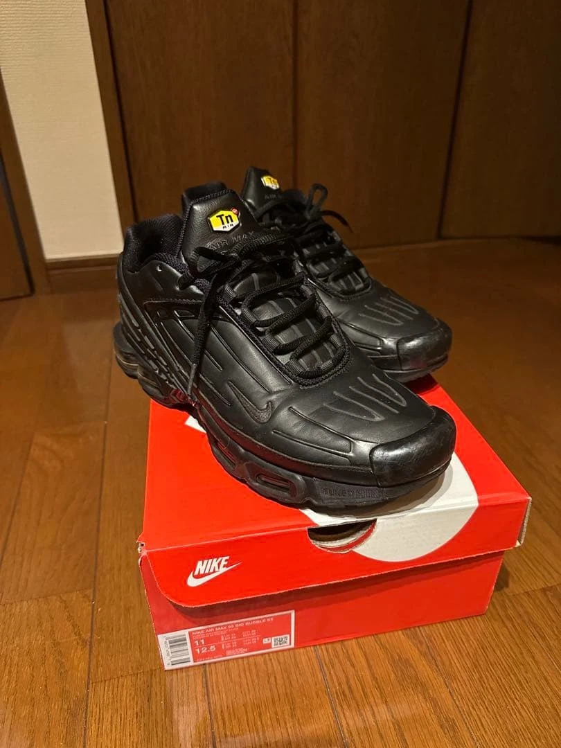 Nike Air Max Plus 3 Leather Triple Black | eBay
