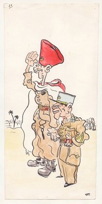 Foreign Legion Fremdenlegion Turkey Türkei Karikatur drawing Aquarell C.Pezenas