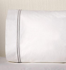 Grande Hotel Collection by - Pair of King Pillowcases 22X42 White/White
