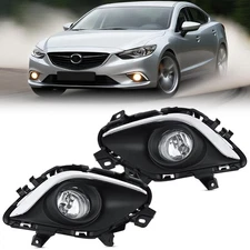 Nilight Fog Lights Assembly for 2013-2015 MAZDA 6 with H11 12V 55W Bulbs