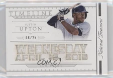 2015 Panini National Treasures Timeline Materials /25 Justin Upton #21