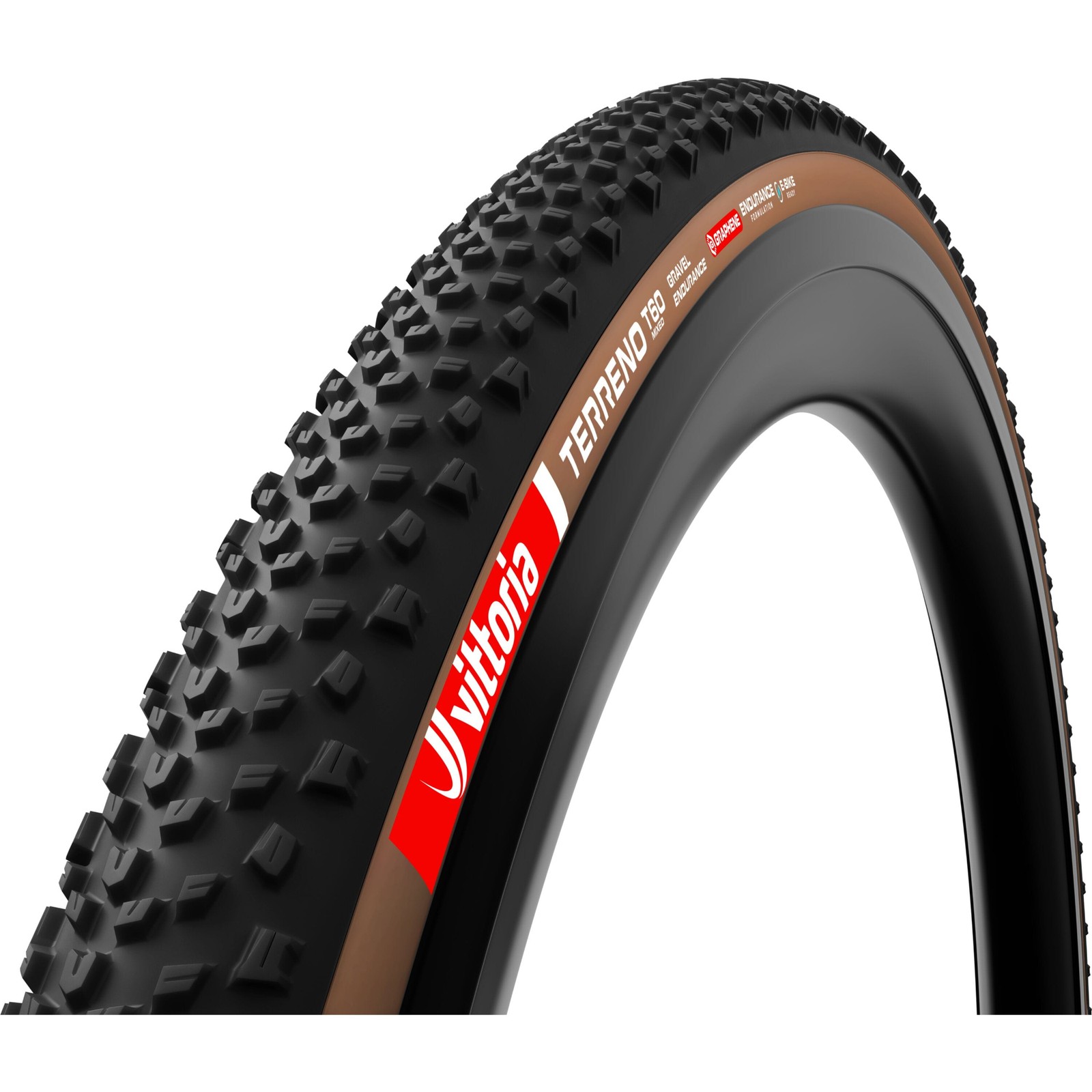 Vittoria Terreno T60 Mixed G2.0 TLR Gravel Endurance Tyre - 700 x 40 - Tan