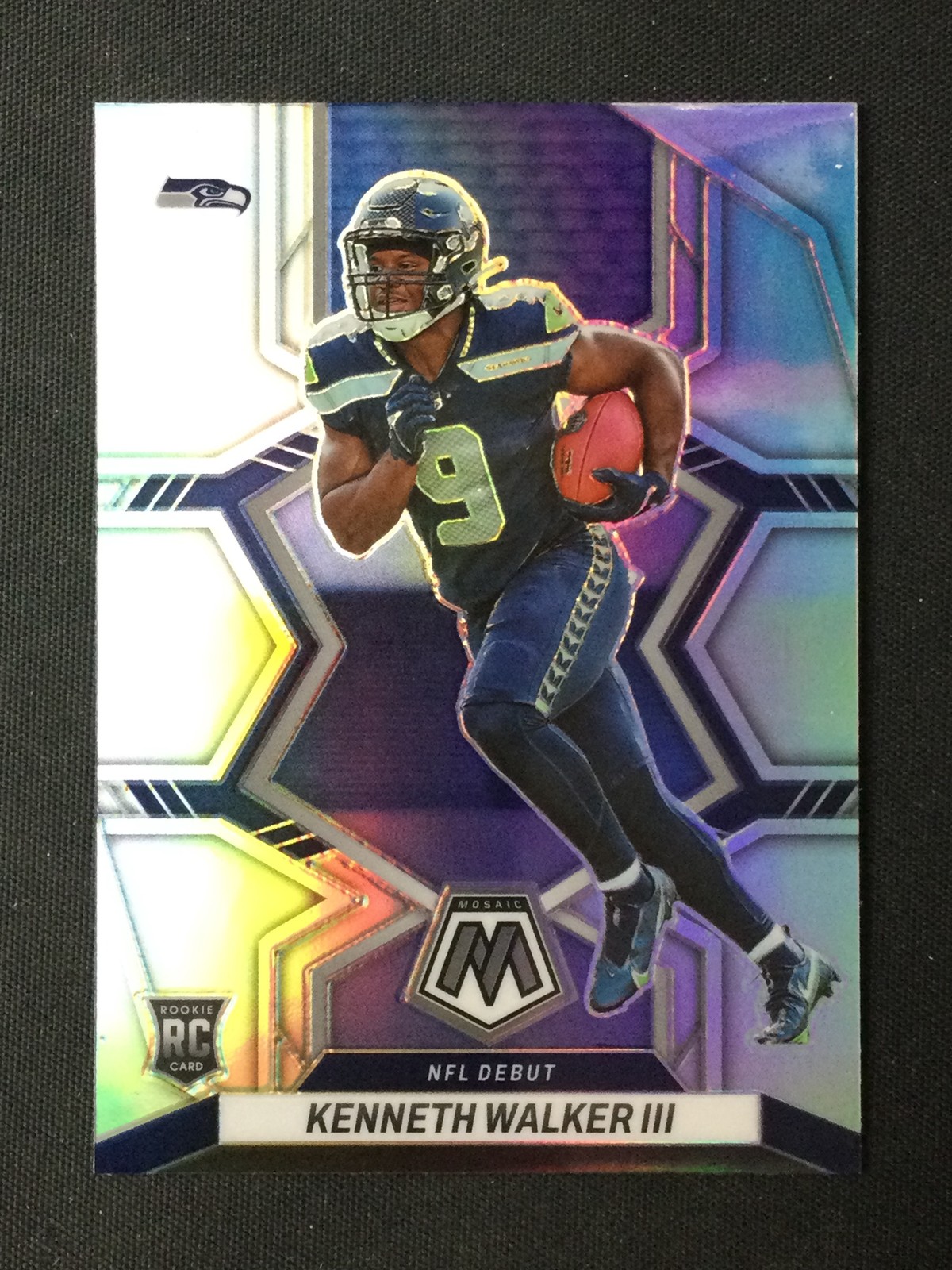 2022 Panini Mosaic #284 Kenneth Walker III Silver Prizm Seattle Seahawks
