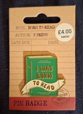 Pin Anstecker I was born to read