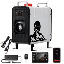 Hcalory 8KW 12V 24V Diesel Air Heater W/ 110V Adapter & bluetooth For RV Car Van