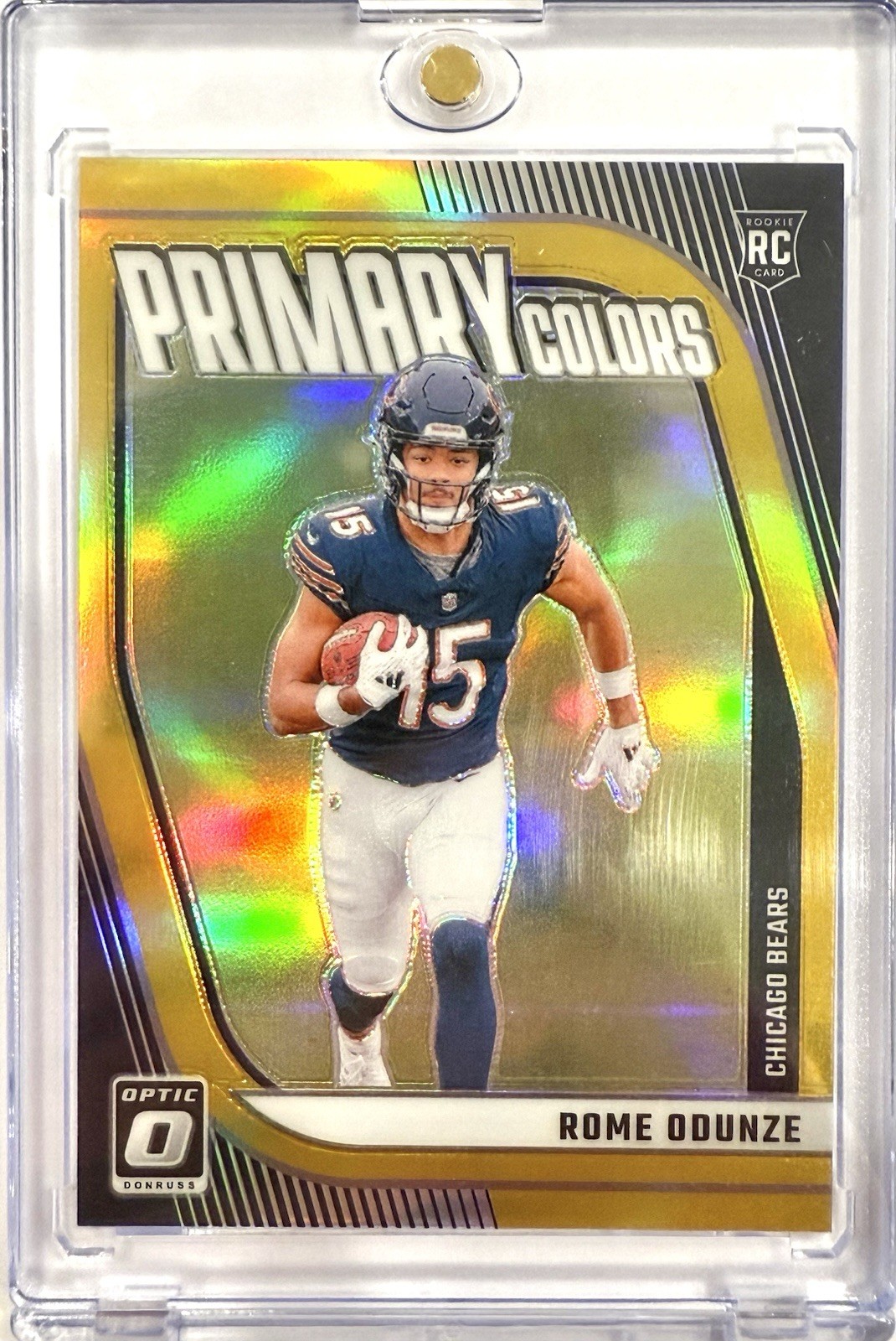 2024 Donruss Optic Rome Odunze Rookie Primary Colors True Gold /10