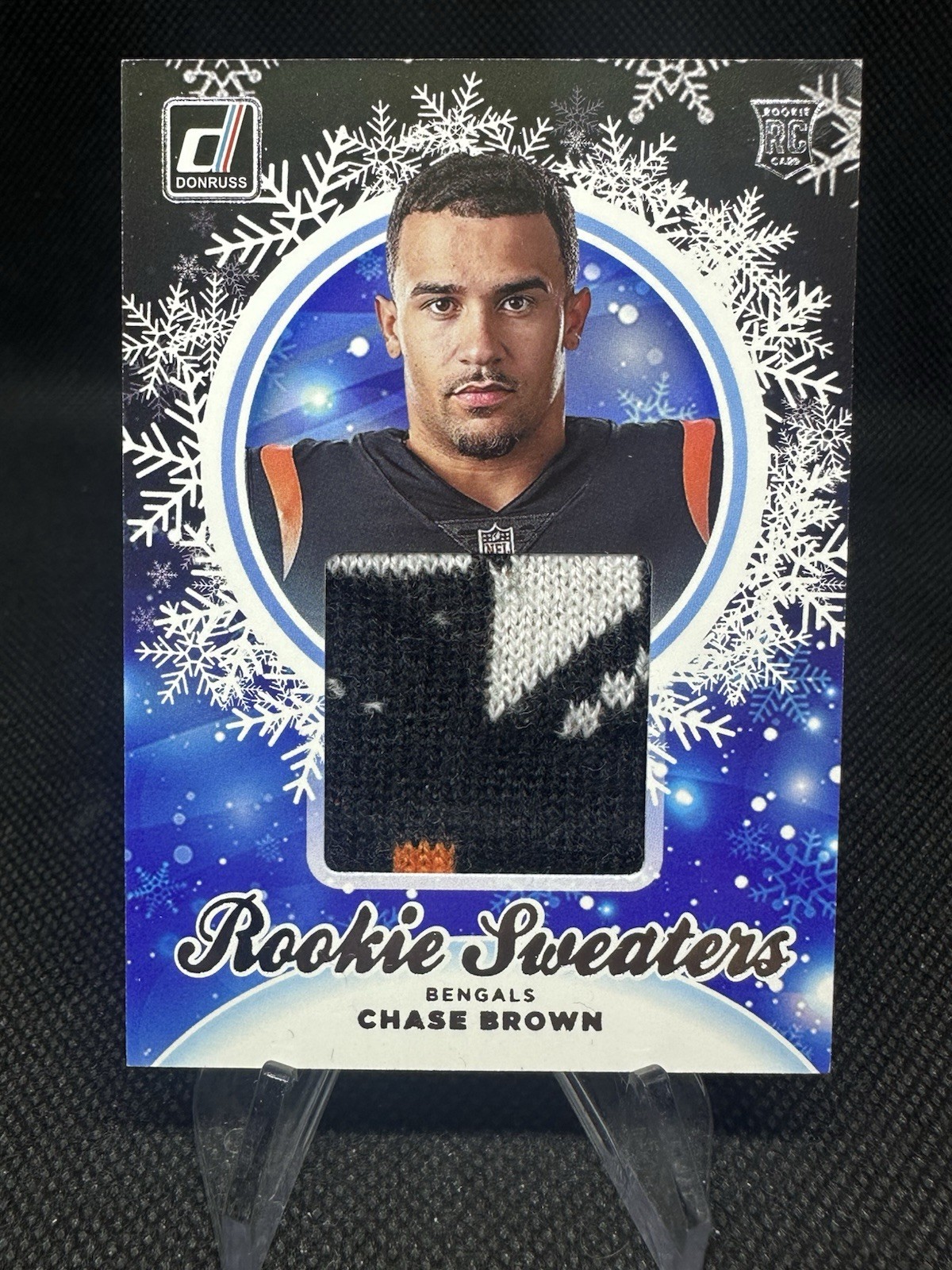 Chase Brown Donruss Rookie Holiday Sweater #HSCBR Base