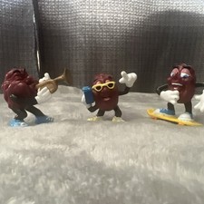 Vintage California Raisins PVC Figures by Applause Lot of 3 1988