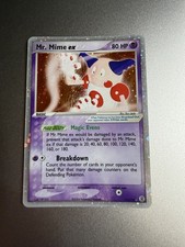 Pokemon Mr. Carta ultra rara Mime EX Holo 111/112 rosso fuoco e verde foglia DMG