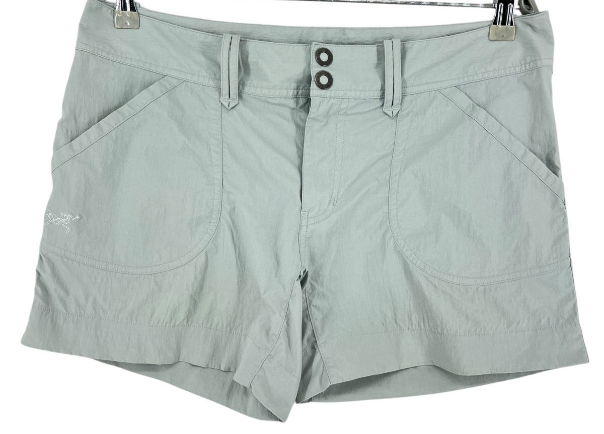 Arcteryx Mujer Lässig Pantalones Cortos Chino Gris Talla 8-W32