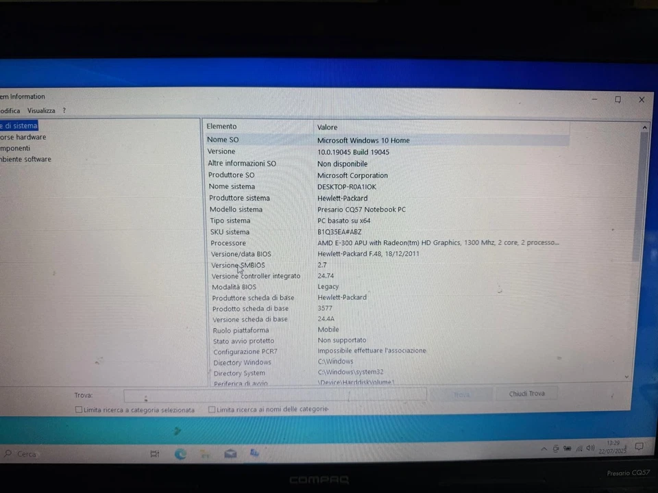 Portatile - Notebook Compaq Presario CQ57 - Immagine 2 di 4