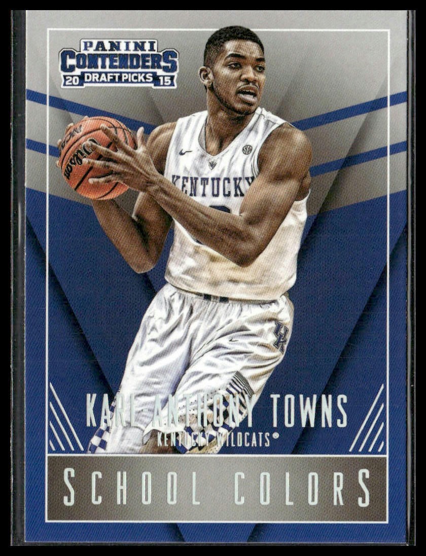 2015 Panini Contenders Draft Picks #24 Karl-Anthony Towns School Colors