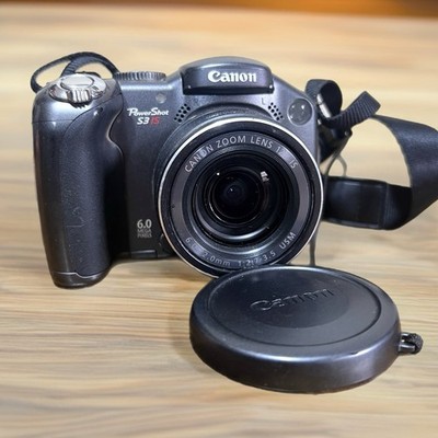 Canon PowerShot S3 IS 6.0MP Digital Camera 12× Zoom IS w/ Lens Cap