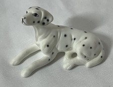 Bone China Two Dalmatians 3.25" tall & 2.5" long, Vintage 