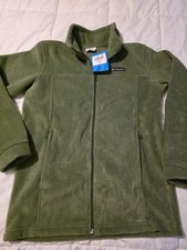 Columbia Youth Birch Falls Fleece Jacket Stone Green, Size Large 14-16 