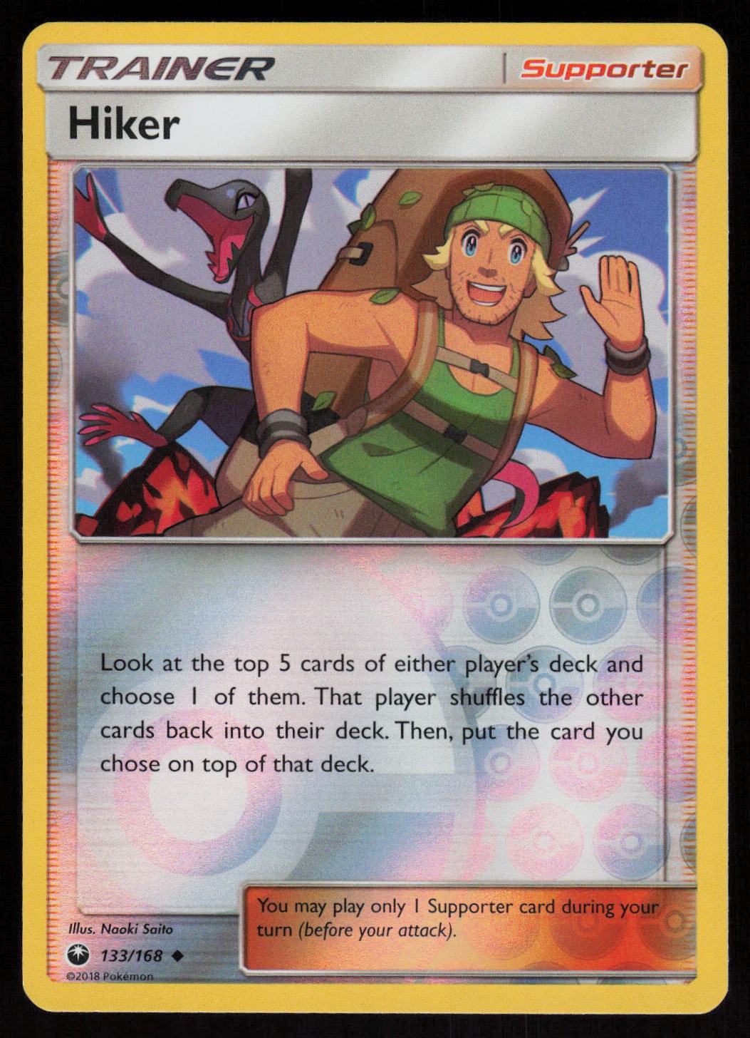 Hiker 133/168 Pokemon Celestial Storm Uncommon Moderately Played